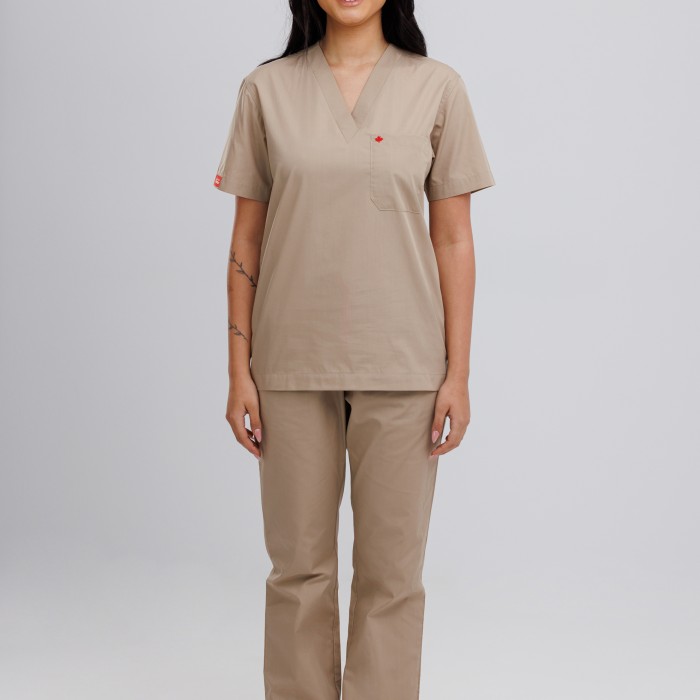 Scrub Suit No pockets Kaki